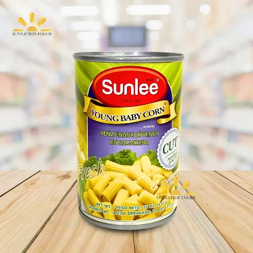 [1550] Sunlee Young Baby Corn - CUT 24x410g