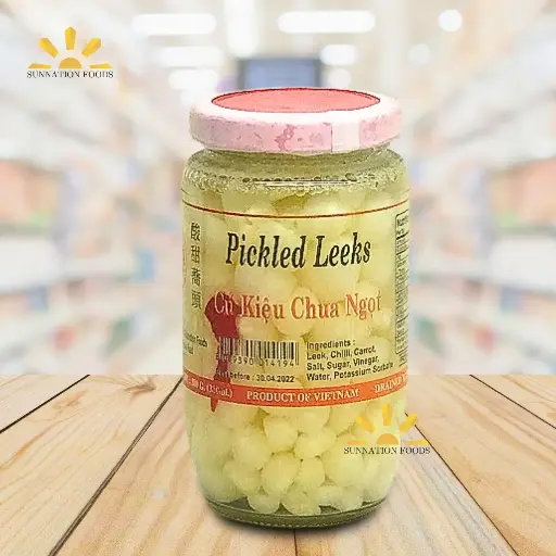 [1568] T R Pickled LEEKS 24x380g