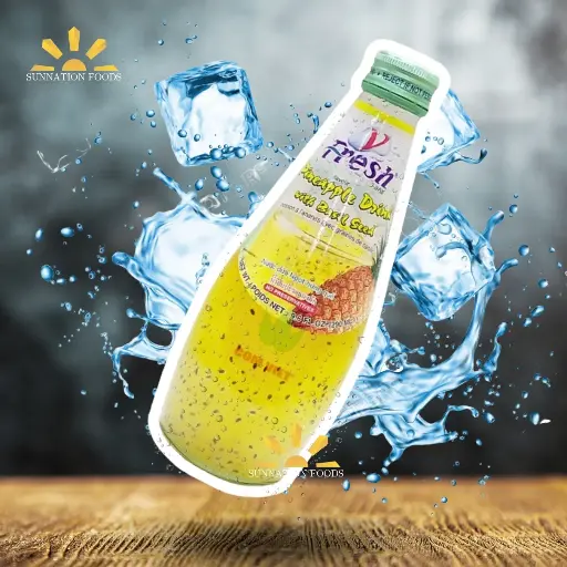 [1616] V-Fresh PINEAPPLE/Basil Seed 24x290ml