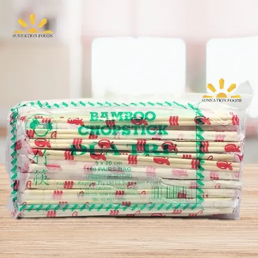 [1039] VN Bamboo CHOPSTICK (5mmx20cm) CLR 100prsx20pks
