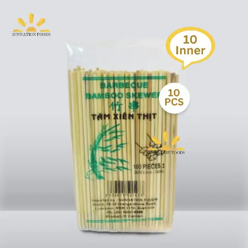 [1044] VN Bamboo SKEWER 6" 100pksx(100'sx15cm)