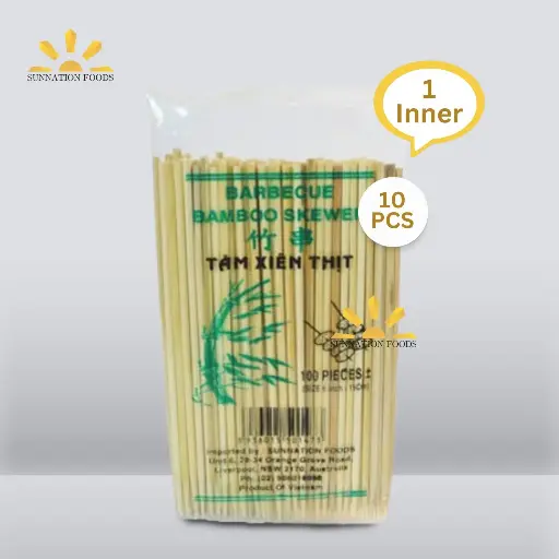 [2026] VN Bamboo SKEWER 6" 10X(100X25CM) (Inner)