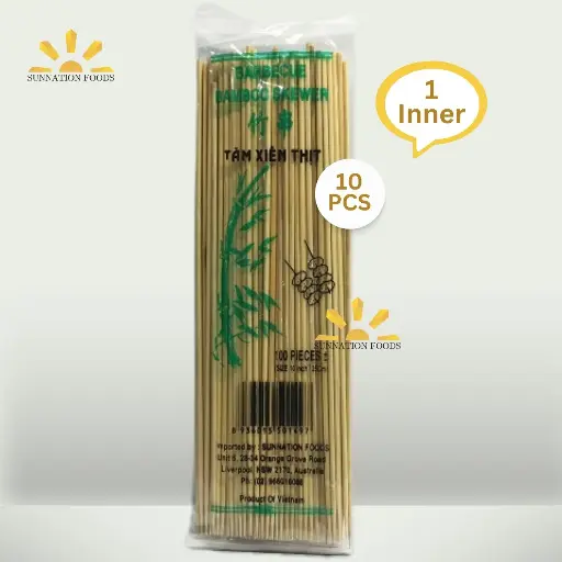 [2024] VN Bamboo SKEWER 10" 10X(100X25cm) (Inner)