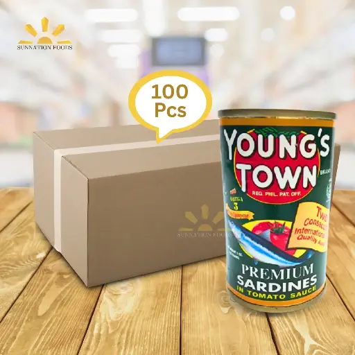 [1660] Young's Town Sardines GRN 100x155g
