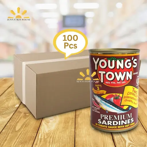 [1662] Young's Town Sardines RED 100x155g