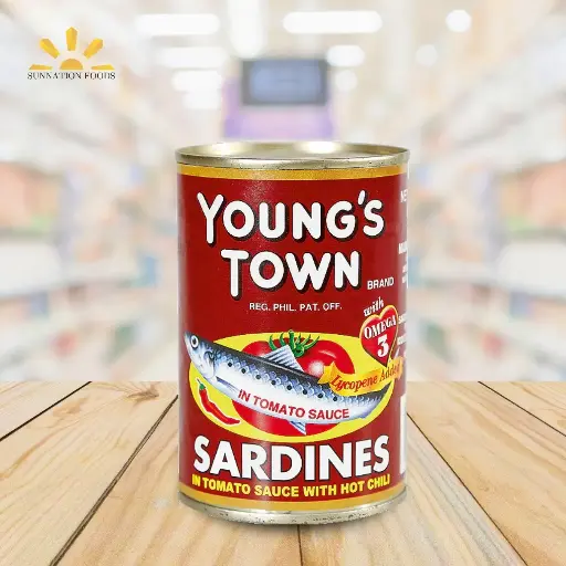 [3163] Young's Town Sardines RED 12x425g (Inner)