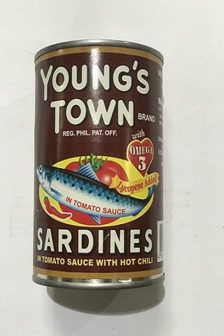 [1663] Young's Town Sardines RED 48x425g