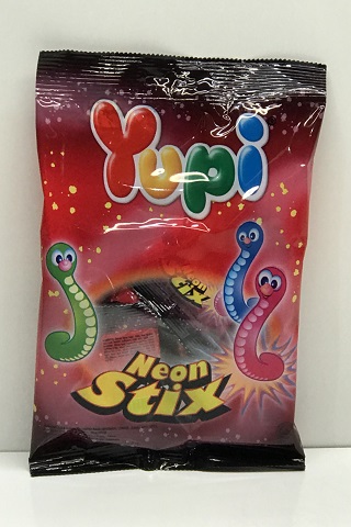 [1664] Yupi NEON STIX (Glo Worm) 12x120g