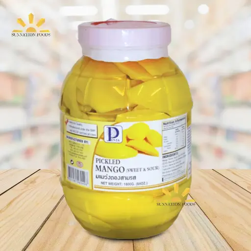 [3478] Penta Pickled MANGO Slice In Jar (Sweet & Sour) 6X1800G 
