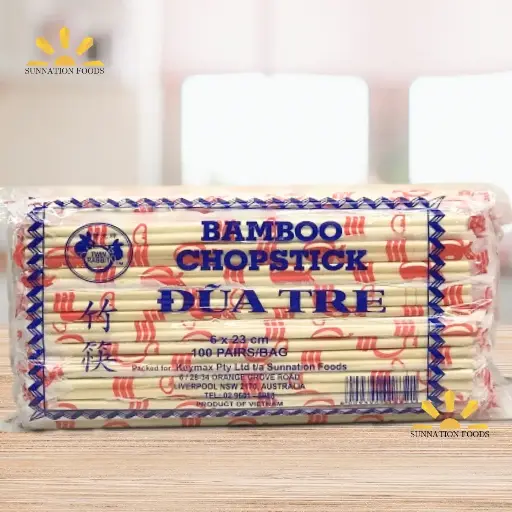 [4117] VN Bamboo CHOPSTICK (6mmx23cm) CLR 100prsx30pks