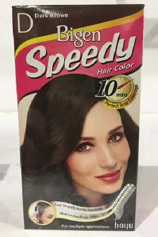 [4122] Bigen Hair Dye SPEEDY DARK BROWN (D) 4x(6x40g)