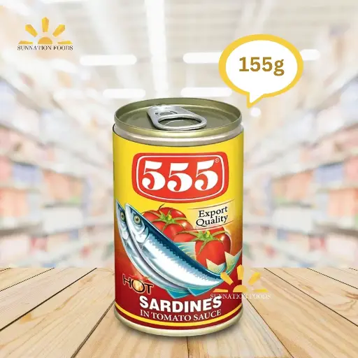 [4416] 555 Sardines in TOMATO SC HOT 10x155g (inner)