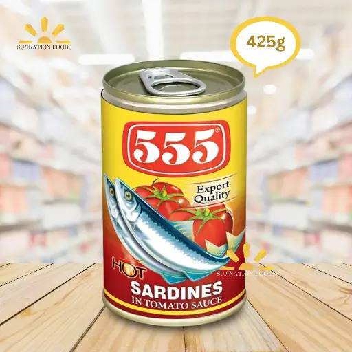 [4402] 555 Sardines in TOMATO SC HOT 12x425g (inner)