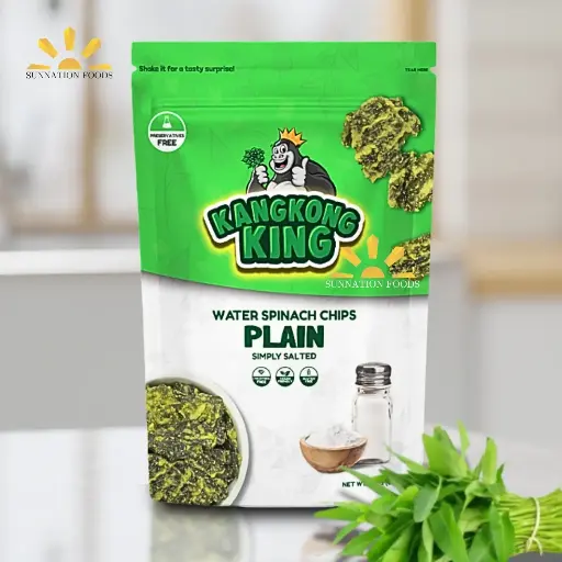 [5058] Kangkong King Chips SIMPLY SALTED 24x60g 